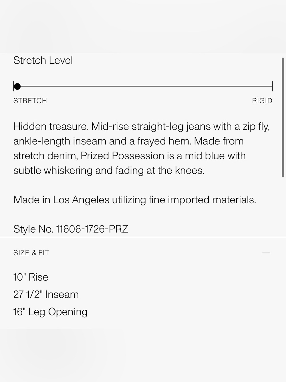 Mother The Newbie Ankle Fray Jeans Prized Possession Sz 28 New Mid Rise Straight - Picture 7 of 8